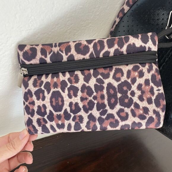 Neoprene Tote w/ Removable Pouch Cheetah Leopard‎ Jaguar Mob Wife Aesthetic - Picture 3 of 6